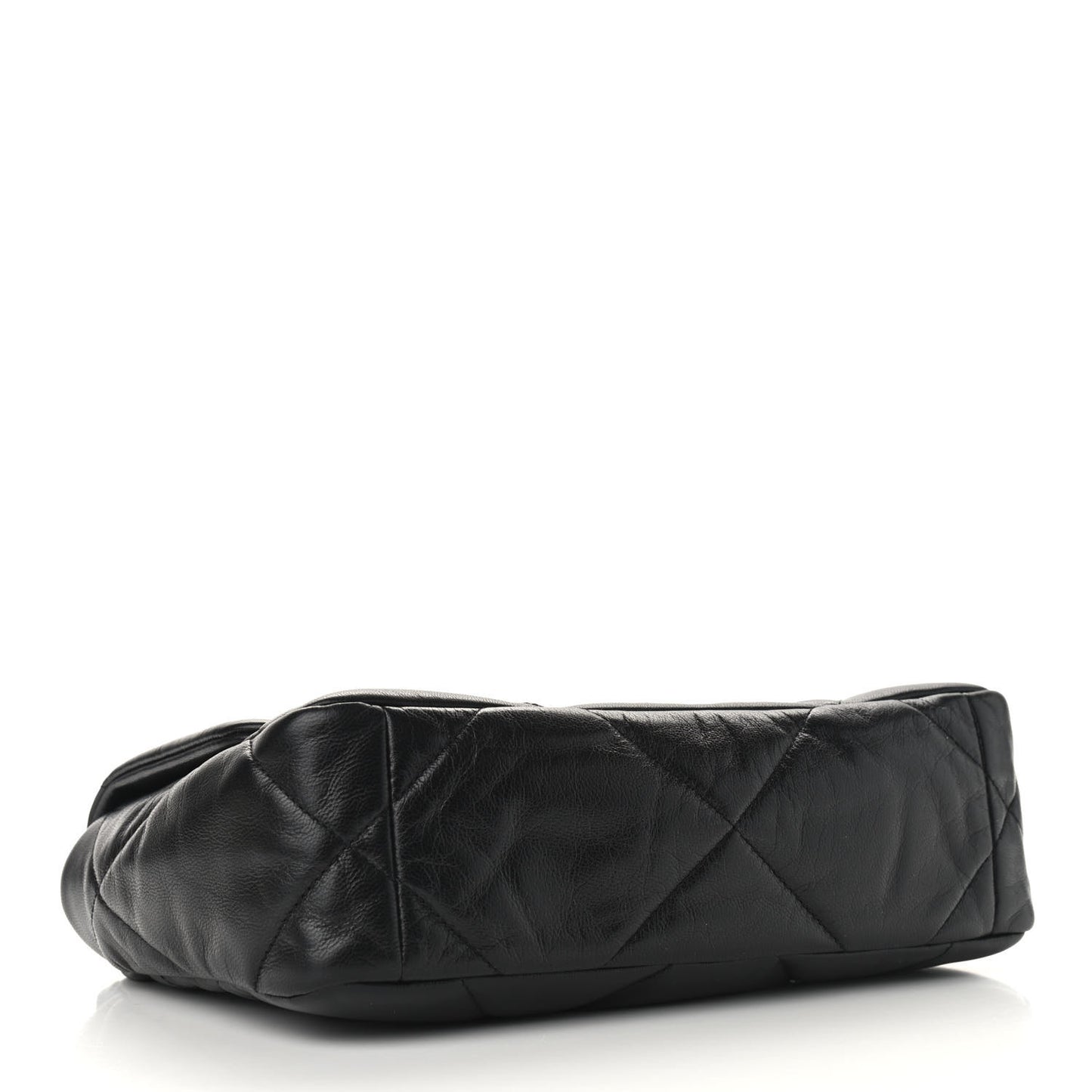 Goatskin Quilted Medium Chanel 19 Flap Black
