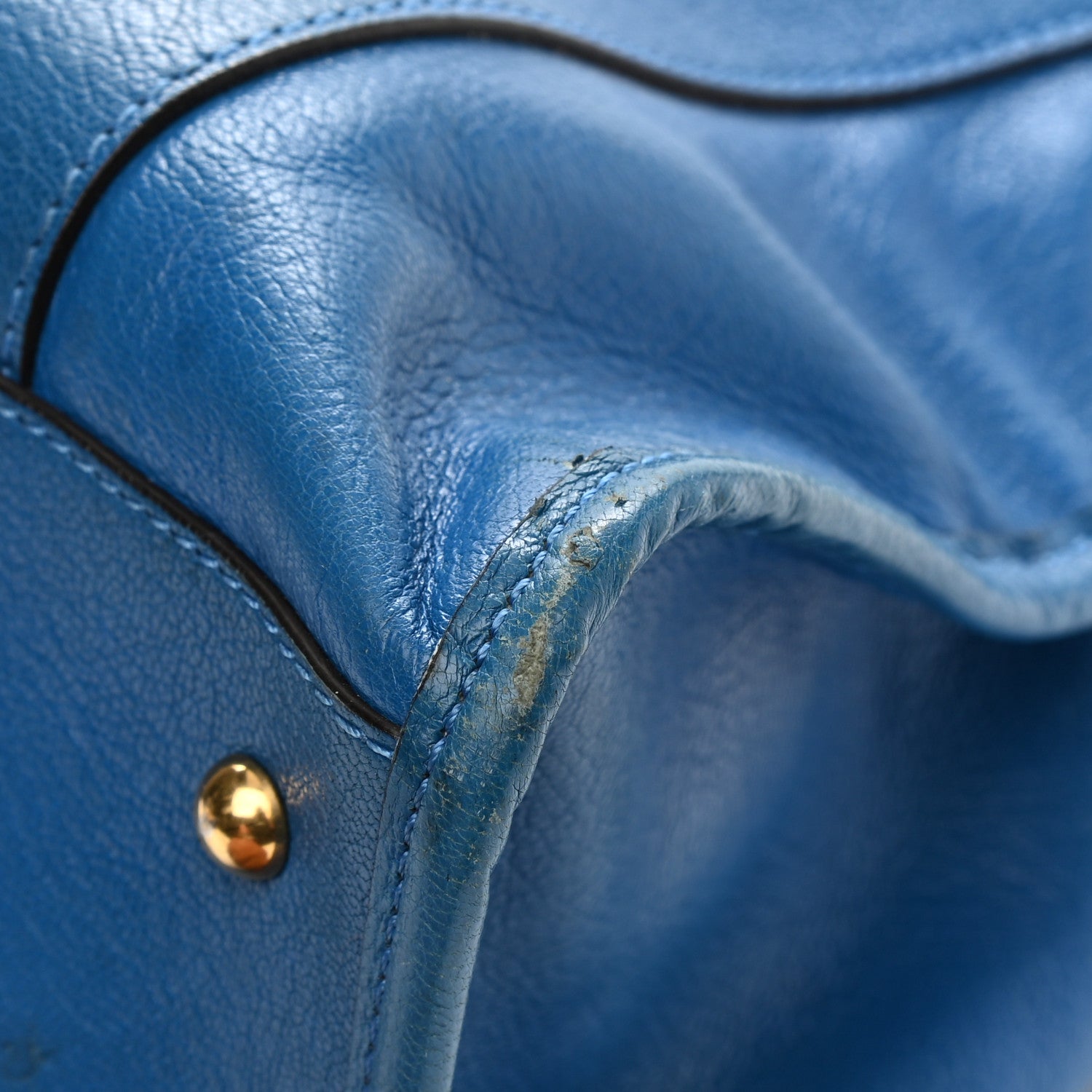 Marc Jacobs Goatskin Large Serengeti Wellington Satchel Bleuette 10 of 12