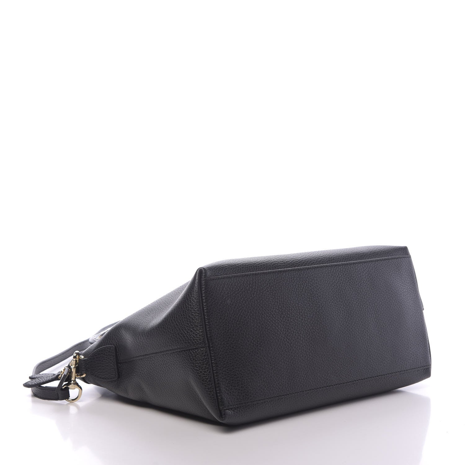 Gucci Dollar Calfskin GG Charm Dome Satchel Black 3 of 9