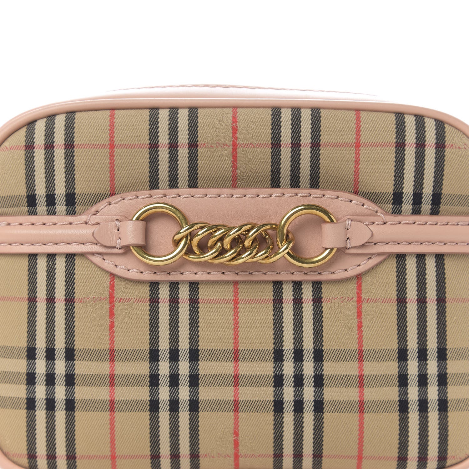 Burberry Smooth Calfskin 1983 Knight Check Link Bum Bag Pale Orchid 9 of 9