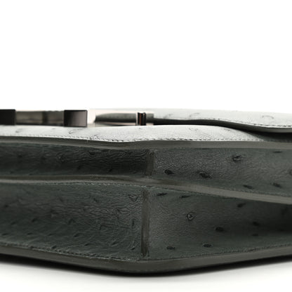 Hermes Ostrich Constance 18 Graphite 10 of 11