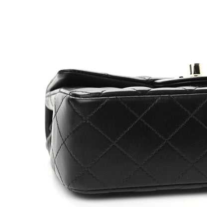 Chanel Lambskin Quilted Mini Rectangular Flap Black 8 of 9