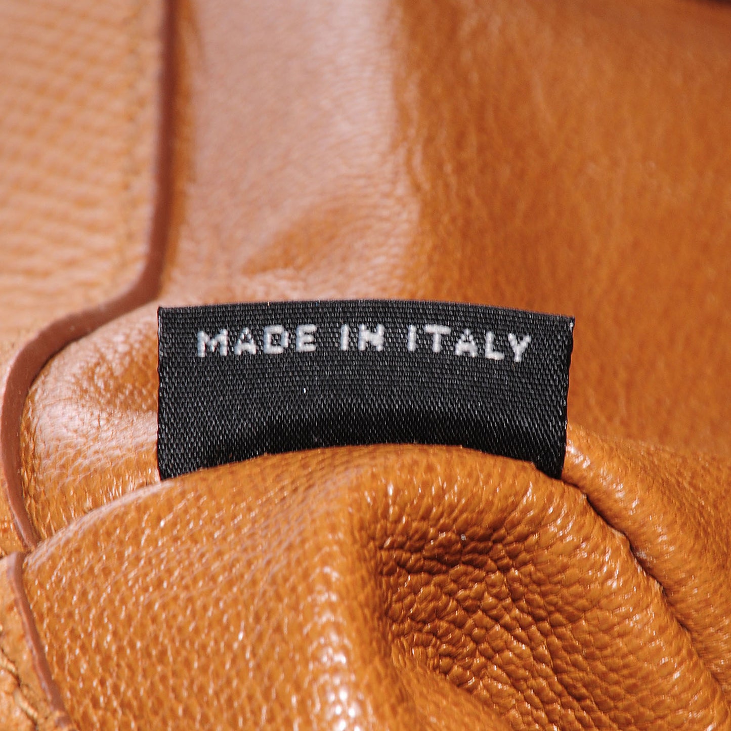 Saffiano Cuir Large Top Handle Dome Caramel