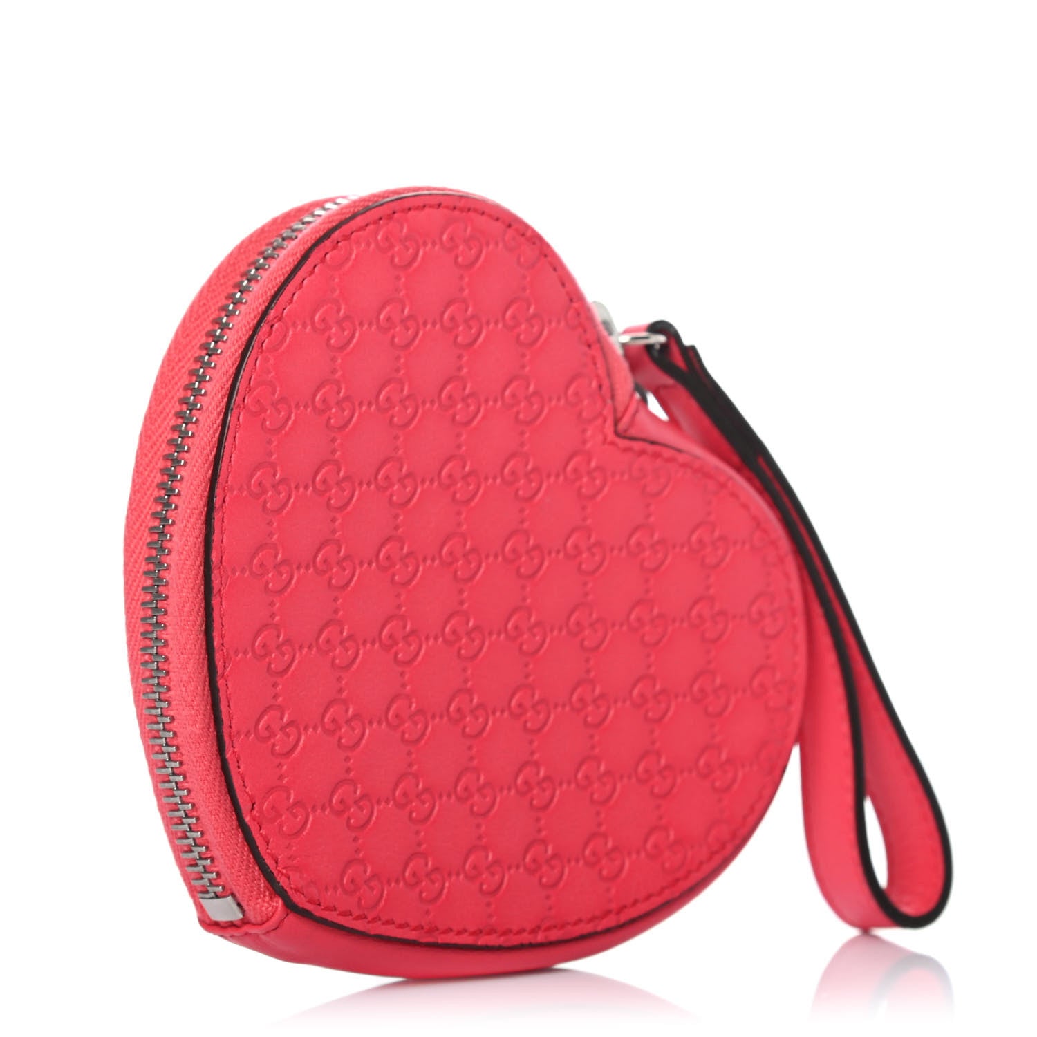 Gucci Microguccissima Heart Coin Purse Red 2 of 4