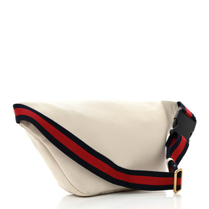 Gucci Grained Calfskin Logo Belt Bag White 3 of 12