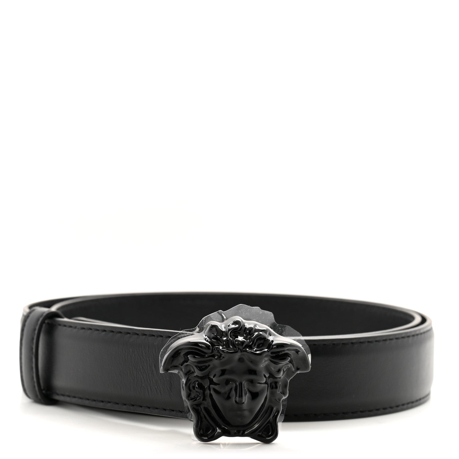 Versace Calfskin Tonal 3cm La Medusa Belt 90 36 Black 1 of 6