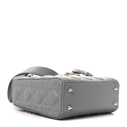 Christian Dior Lambskin Cannage Small My ABCDior Lady Dior Grey 4 of 11