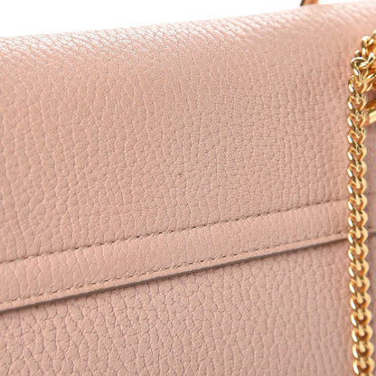 Chloe Grained Lambskin Drew Shoulder Bag Cement Pink 7 of 7