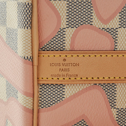 Louis Vuitton Damier Azur Tahitienne Speedy Bandouliere 30 Rose Ballerine 6 of 6