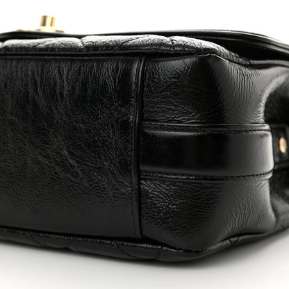 Chanel Crumpled Glazed Lambskin Quilted Small Flap Black 10 of 11