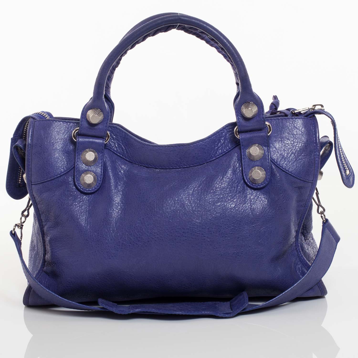 Balenciaga Agneau Giant 21 Silver Hardware City Bleu Lavande 4 of 9