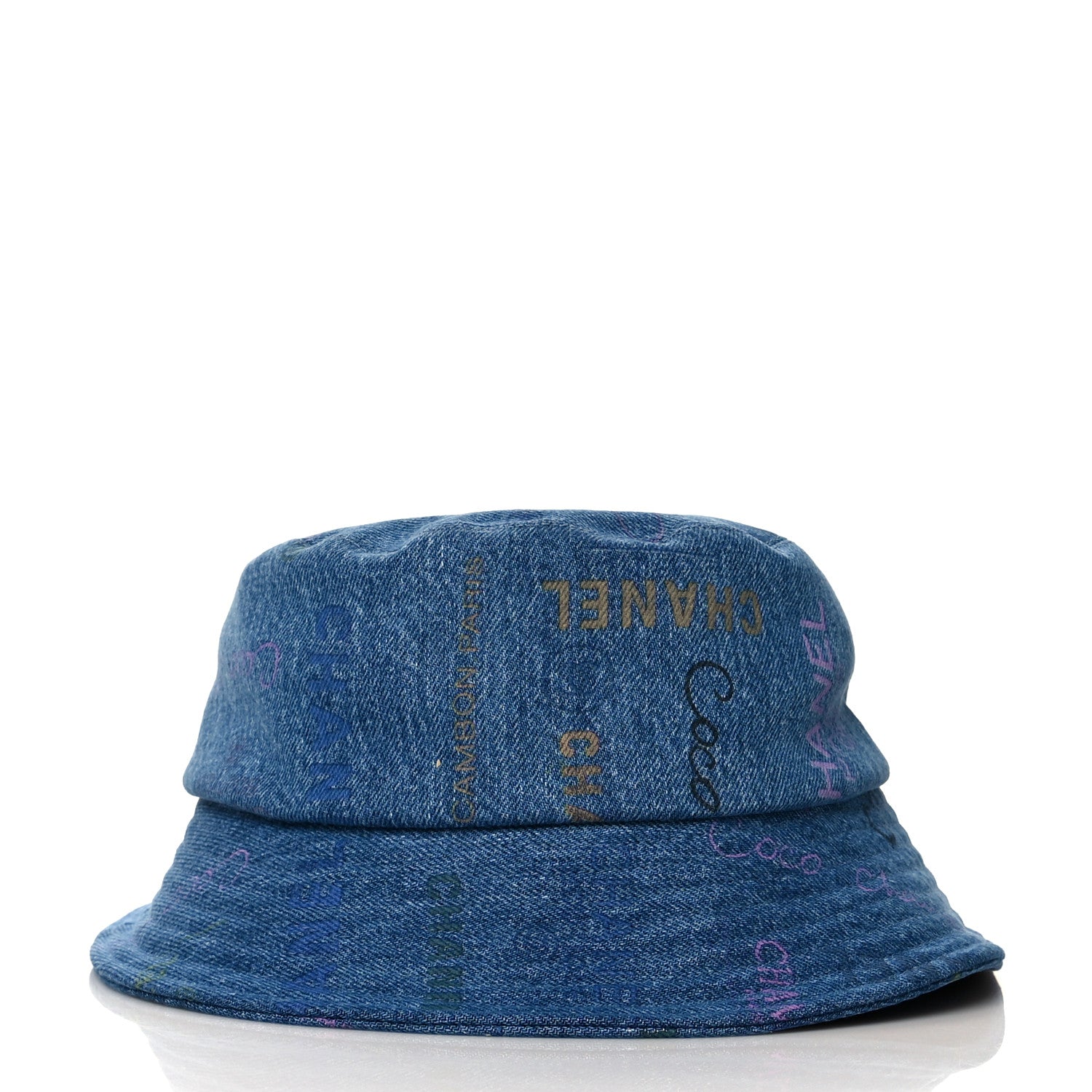 Chanel Denim Mood Cloche Bucket Hat L Blue 2 of 7
