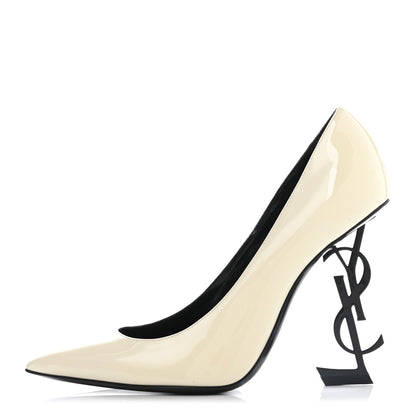 Saint Laurent Patent Opyum 100 Pumps 38.5 Neutro 1 of 12