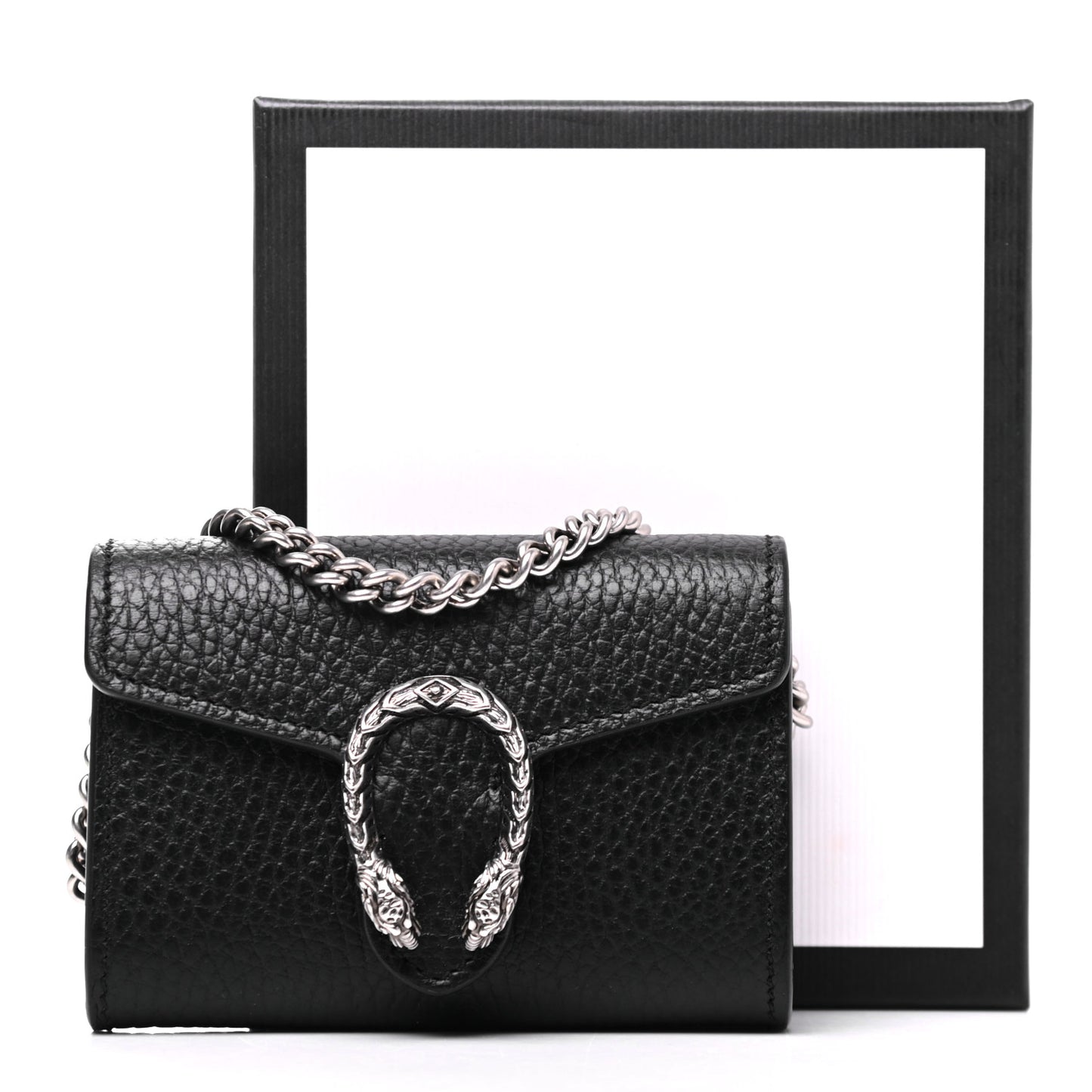 Calfskin Dionysus Coin Purse Black