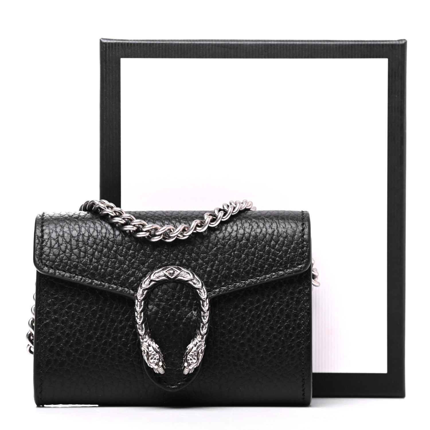 Gucci Calfskin Dionysus Coin Purse Black 7 of 7