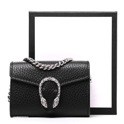 Gucci Calfskin Dionysus Coin Purse Black 7 of 7