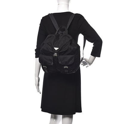 Prada Nylon Vela Medium Backpack Black 2 of 17