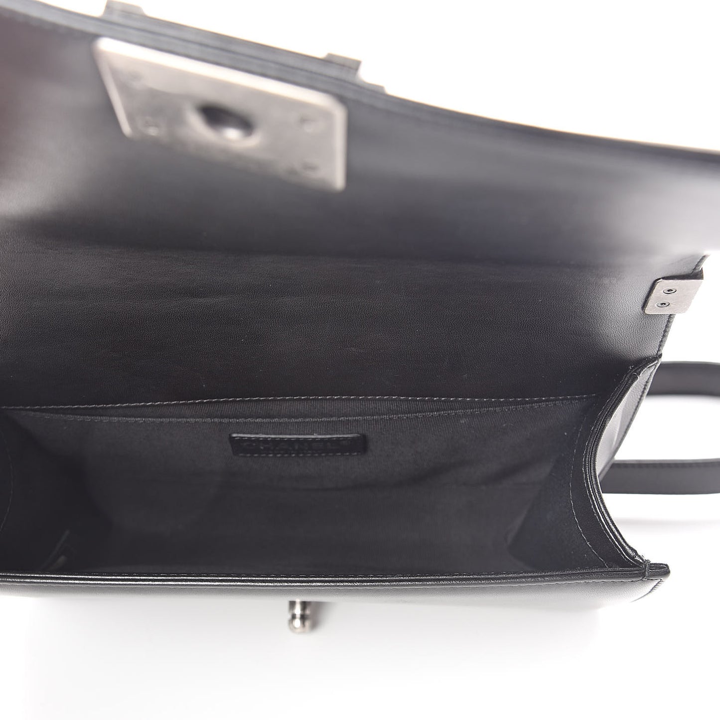 Lambskin Quilted Medium Boy Flap Black