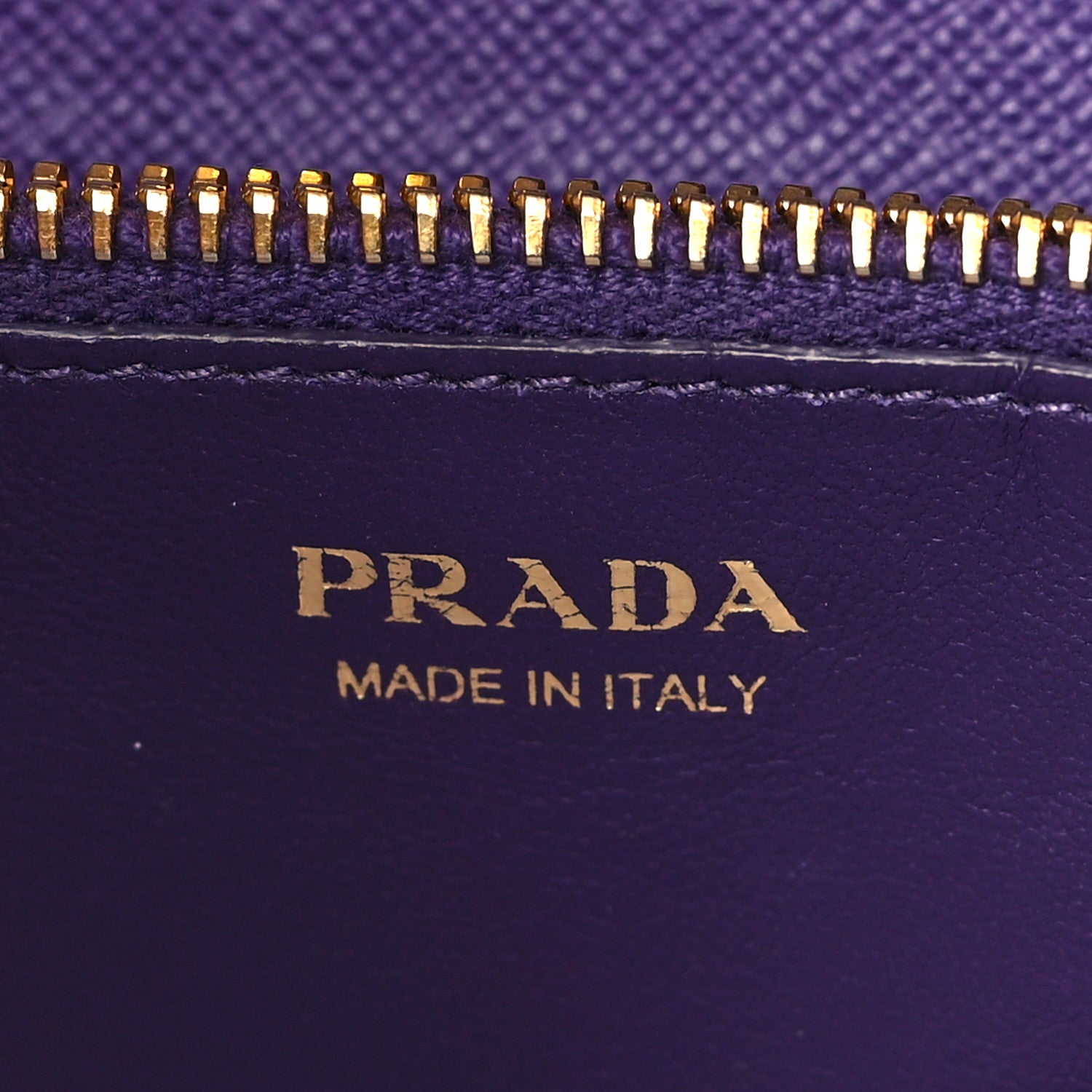 Prada Saffiano Lux Chain Wallet Viola 5 of 7