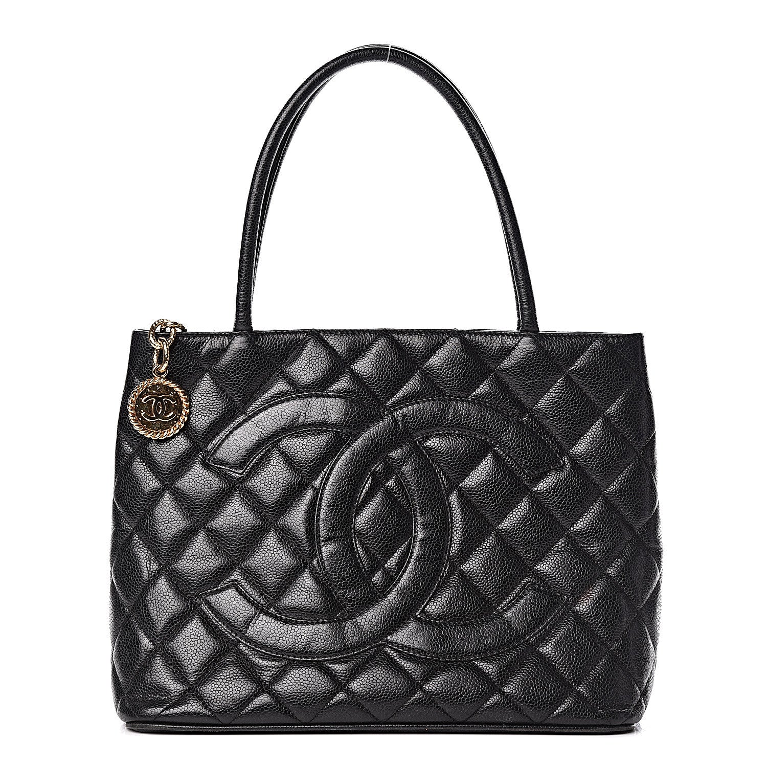 Chanel Caviar Quilted Medallion Tote Black 1 of 16