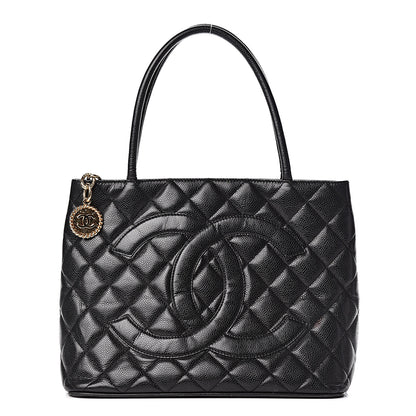 Chanel Caviar Quilted Medallion Tote Black 1 of 16