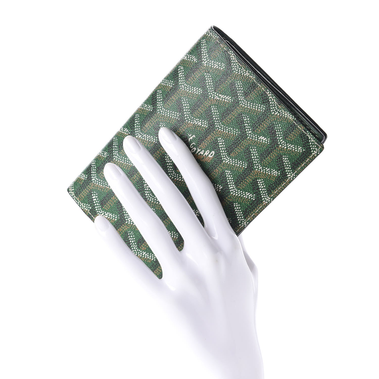 Goyard Goyardine Pocket Organizer Wallet Green 2 of 8