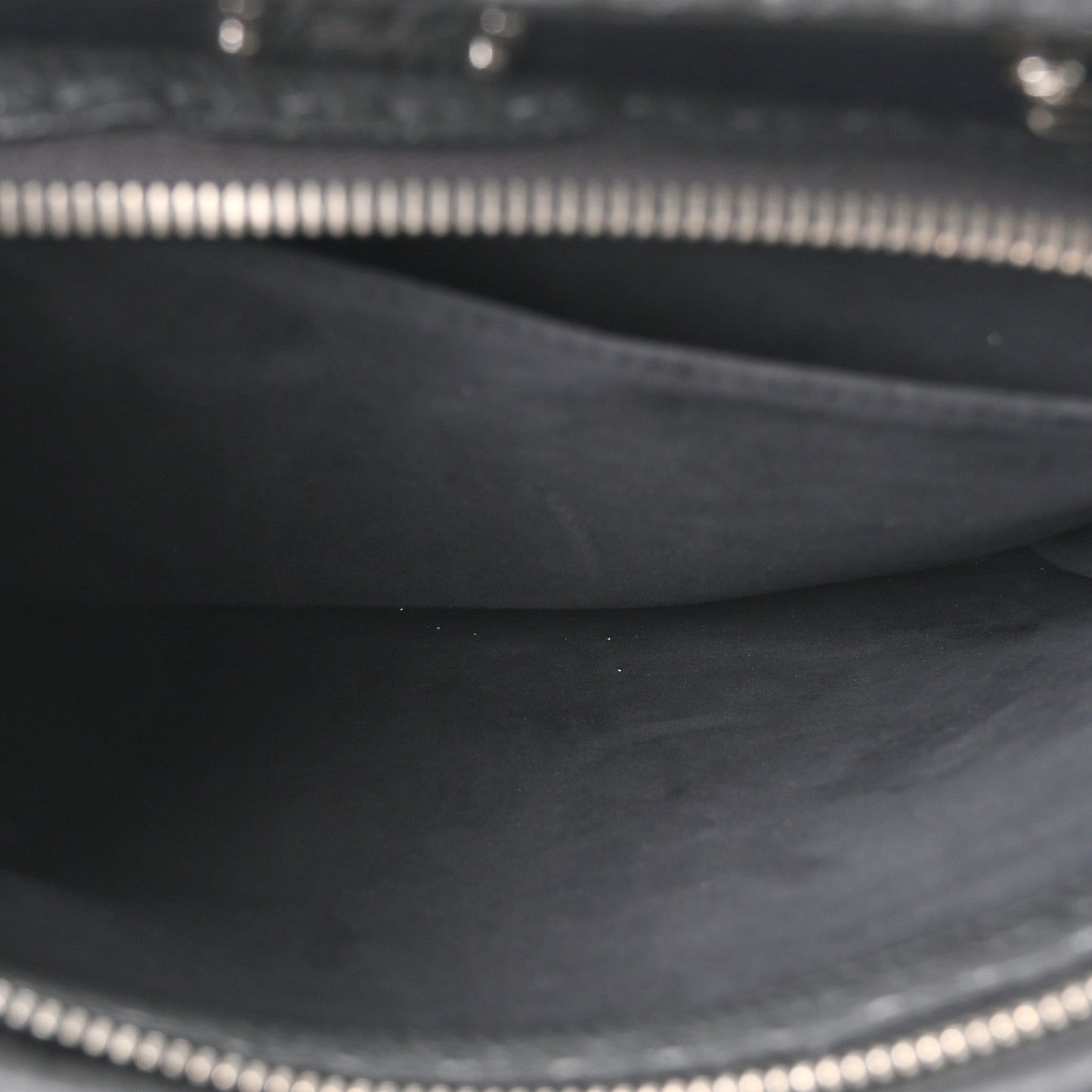 Vitello Grace FF 1974 Embossed Large Peekaboo Iconic Fit Satchel Anthracite