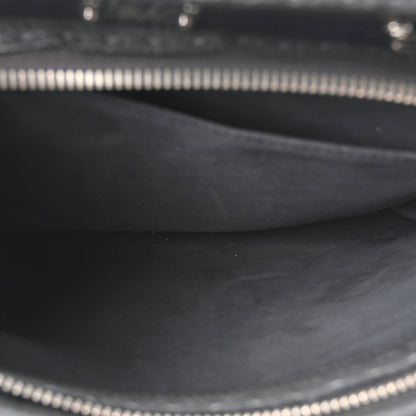 Fendi Vitello Grace FF 1974 Embossed Large Peekaboo Iconic Fit Satchel Anthracite 5 of 9