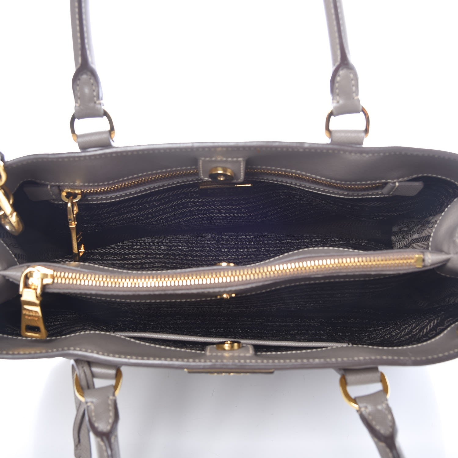 Prada Saffiano Lux Medium Tote Argilla 6 of 17