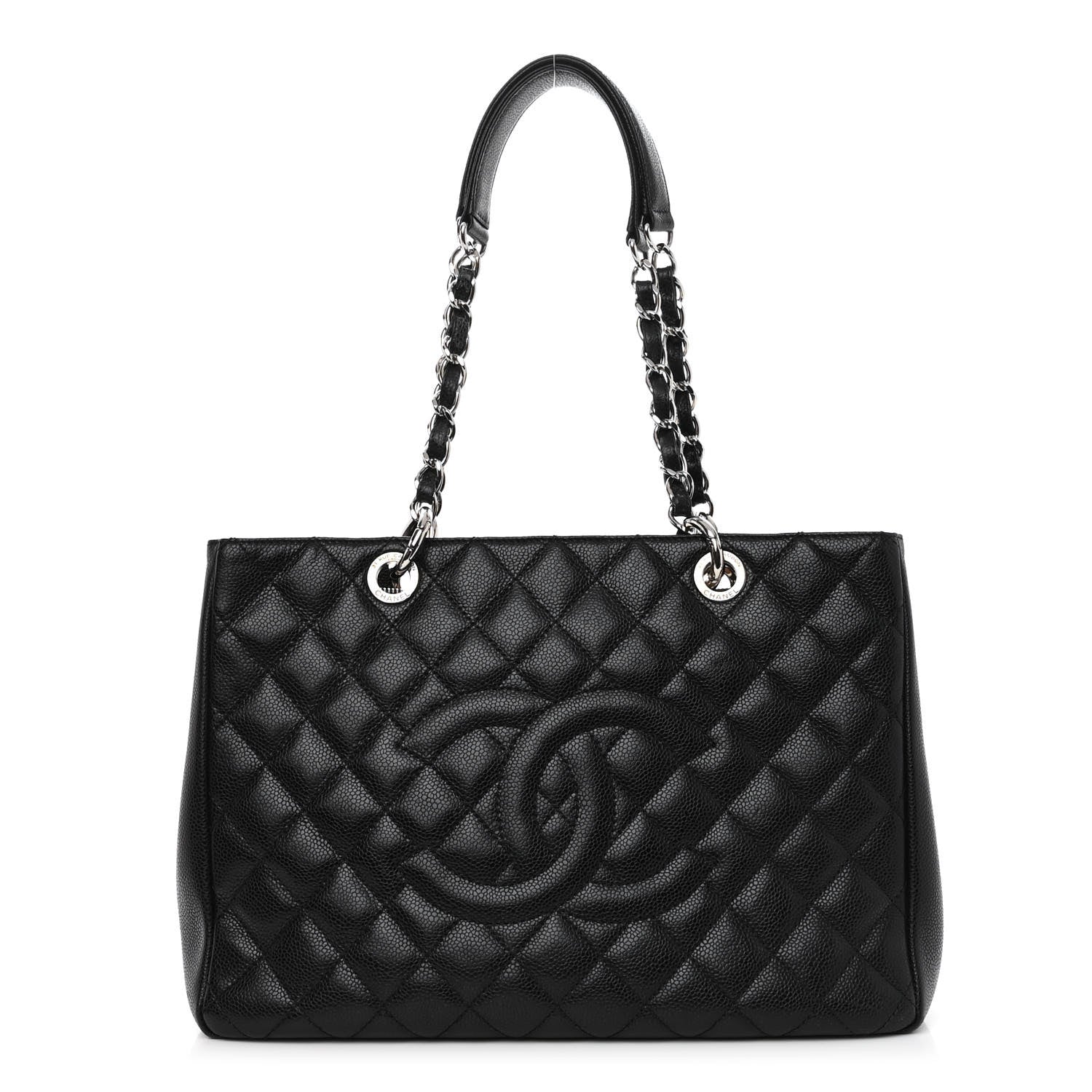 Chanel Caviar Quilted Grand Shopping Tote GST Black 1 of 10