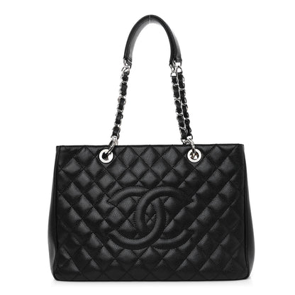 Chanel Caviar Quilted Grand Shopping Tote GST Black 1 of 10