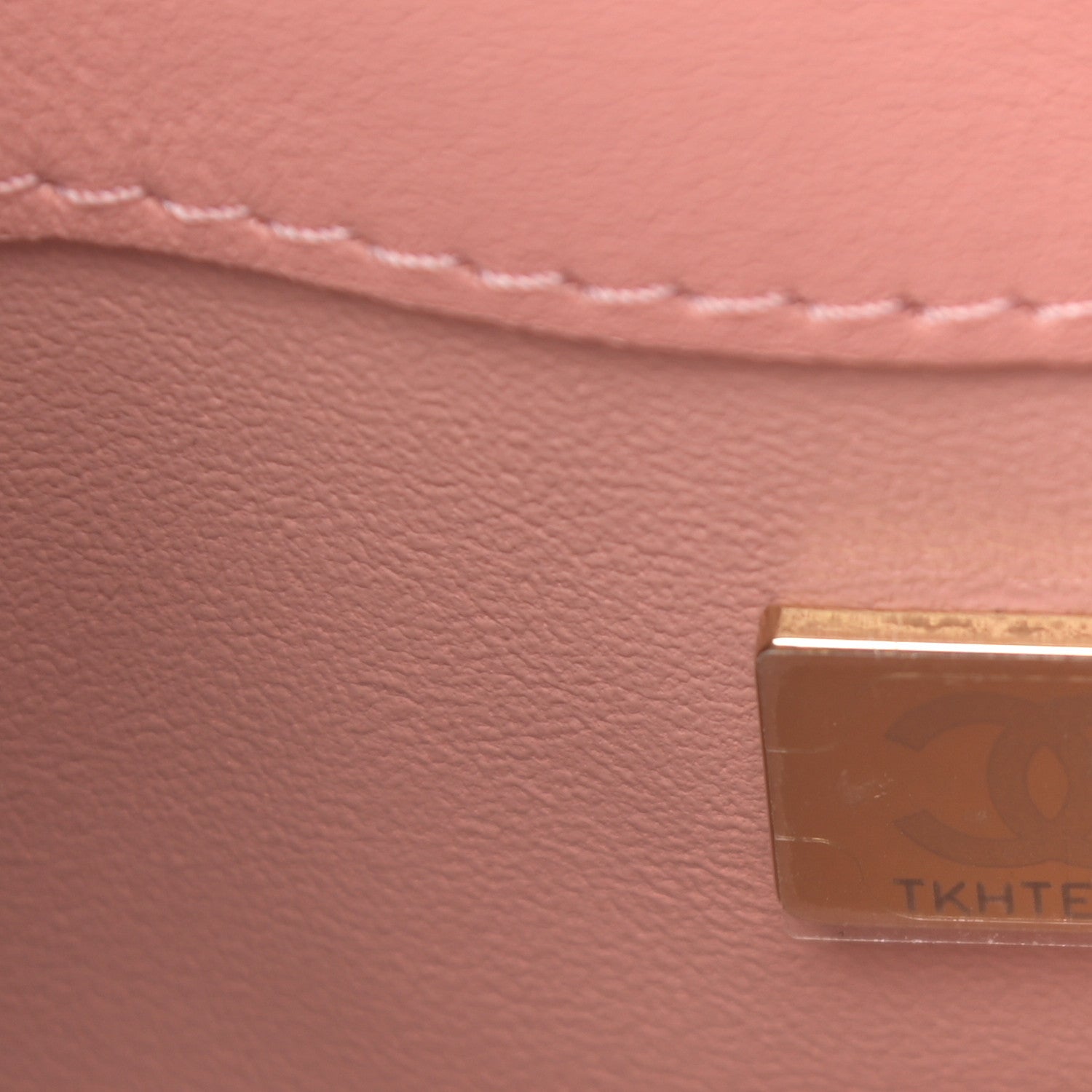 Chanel Calfskin Quilted Small Top Handle Flap Pink 7 of 14