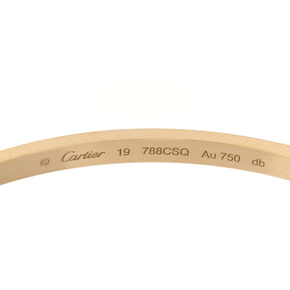 Cartier 18K Yellow Gold Small LOVE Bracelet 19 8 of 9