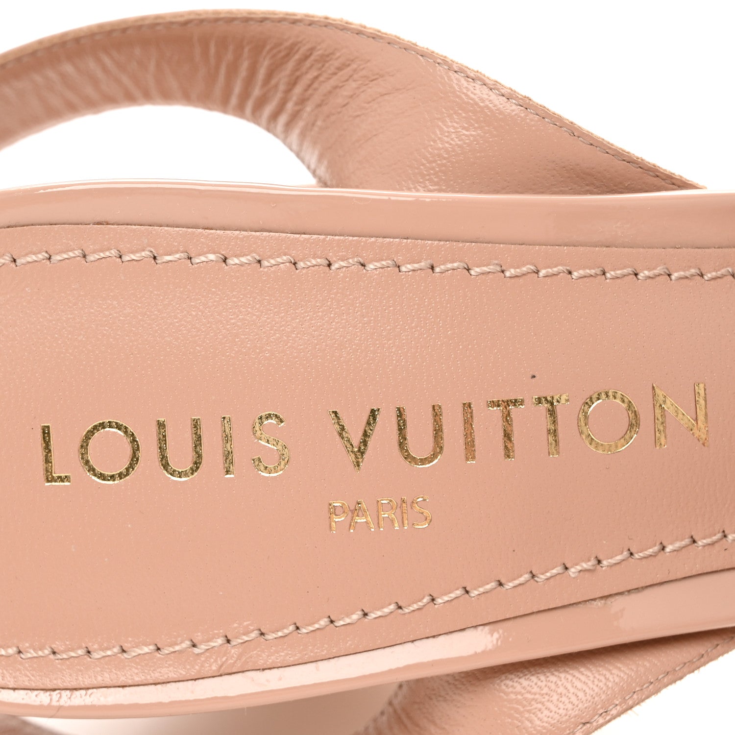 Louis Vuitton Patent Shake Platform Sandal 41 Nude Pink 8 of 9