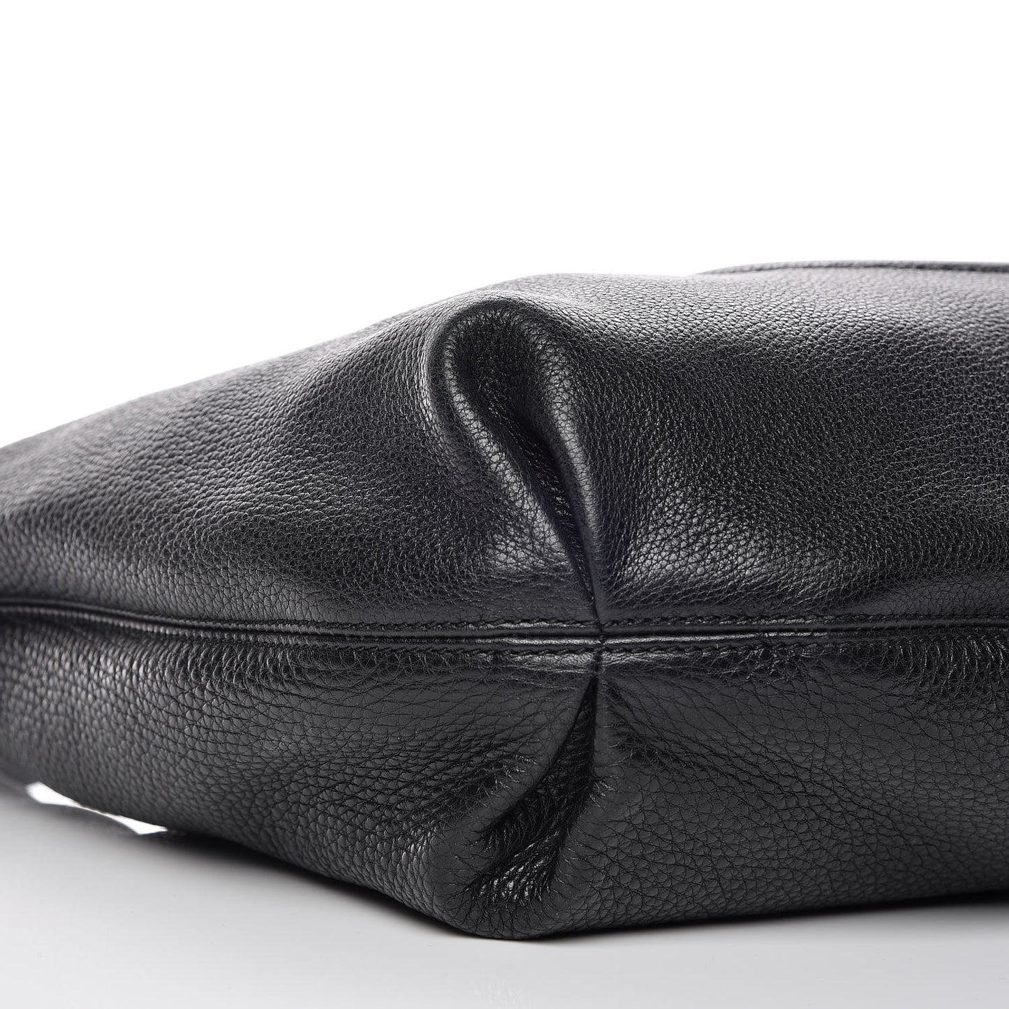 Pebbled Calfskin Soho Hobo Black