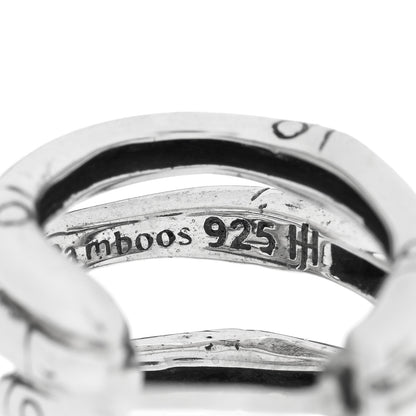 John Hardy Sterling Silver Bamboo J-Hoop Earrings 4 of 4