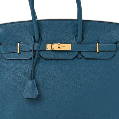 Hermes Togo Birkin 35 Cobalt 8 of 14