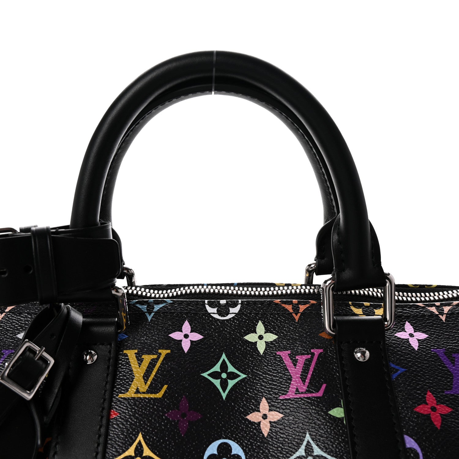 Louis Vuitton LV X TM Monogram Multicolor Keepall Bandouliere 50 Black 6 of 8