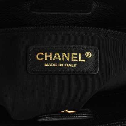 Chanel Caviar Quilted Petit Shopping Tote PST Black 6 of 7