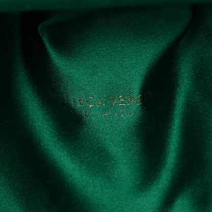 Bottega Veneta Satin Crystal Embellished The Mini Pouch Emerald 6 of 10