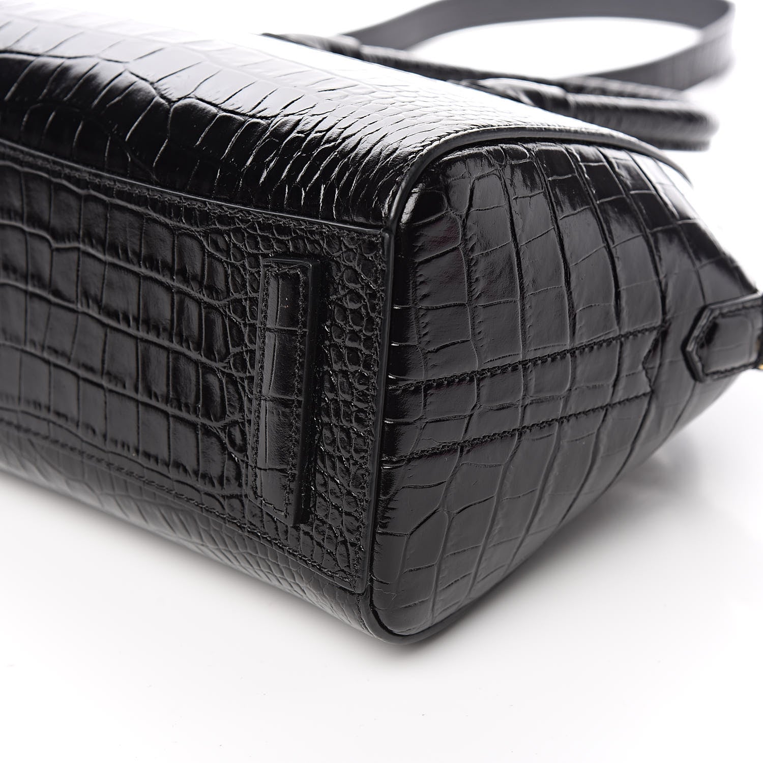 Givenchy Calfskin Crocodile Embossed Mini Antigona Black 9 of 11