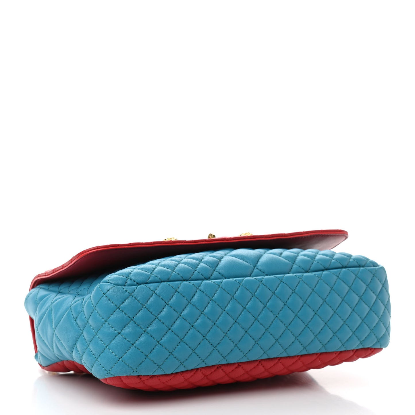 Nappa Quilted Icon Shoulder Bag Red Blue Black