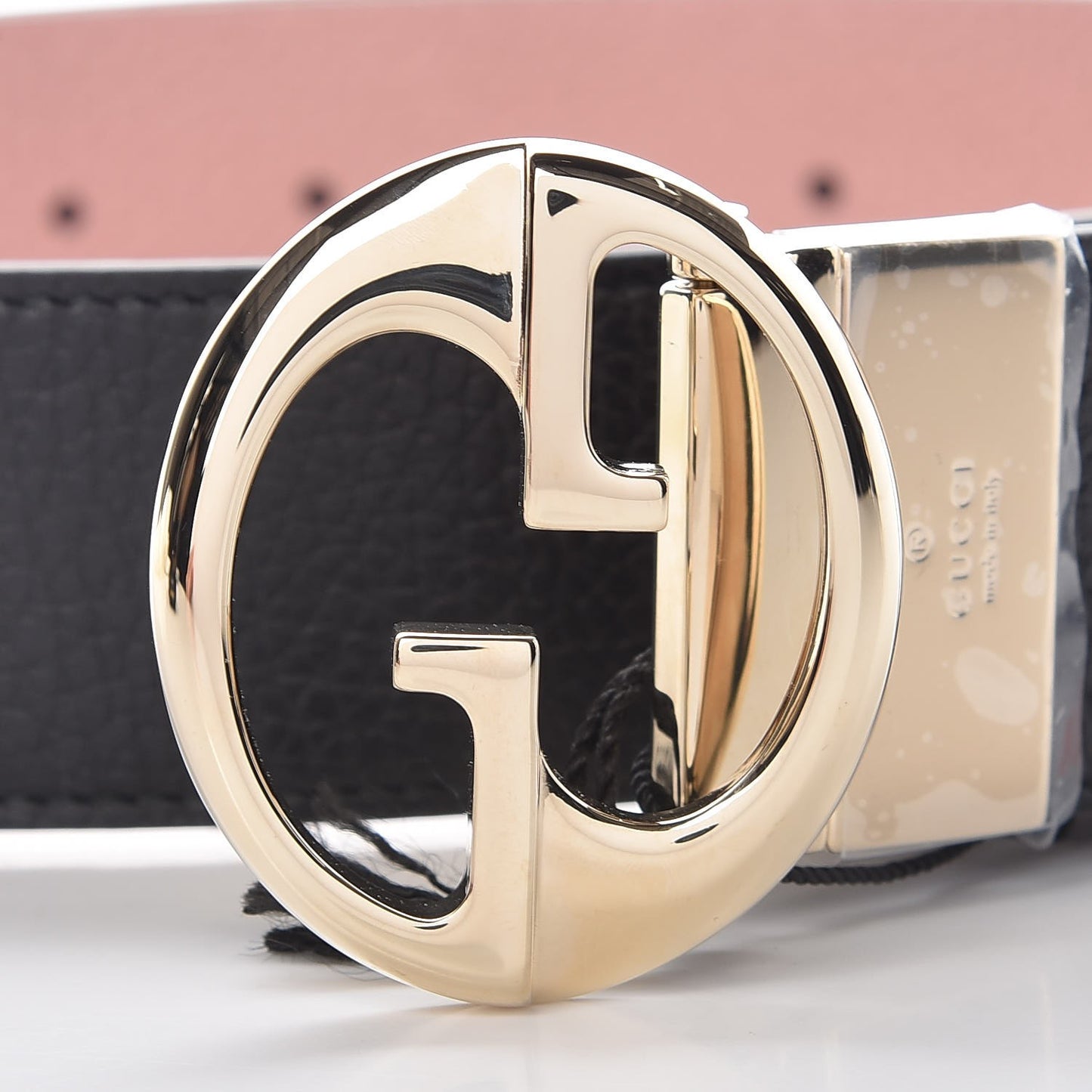 Calfskin 1973 Reversible Belt 95 38 Black Pink
