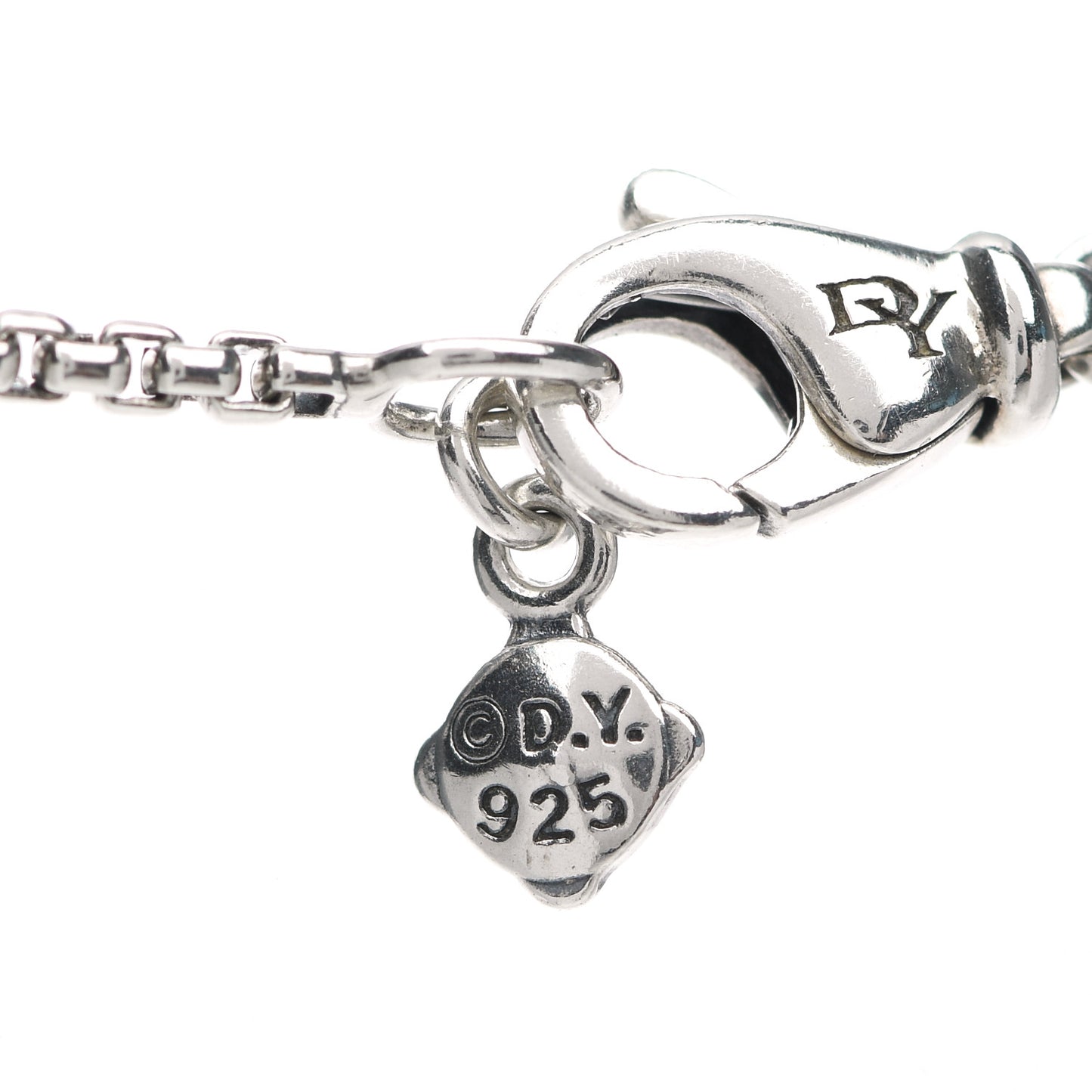 Sterling Silver Diamond Prasiolite 7mm Petite Albion Pendant Necklace