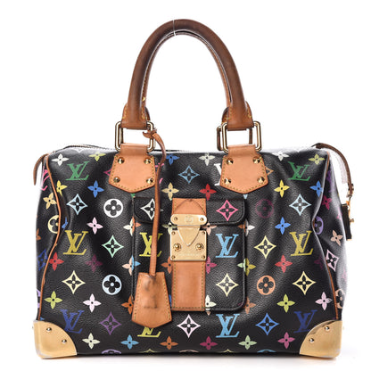 Louis Vuitton Monogram Multicolor Speedy 30 Black 1 of 32