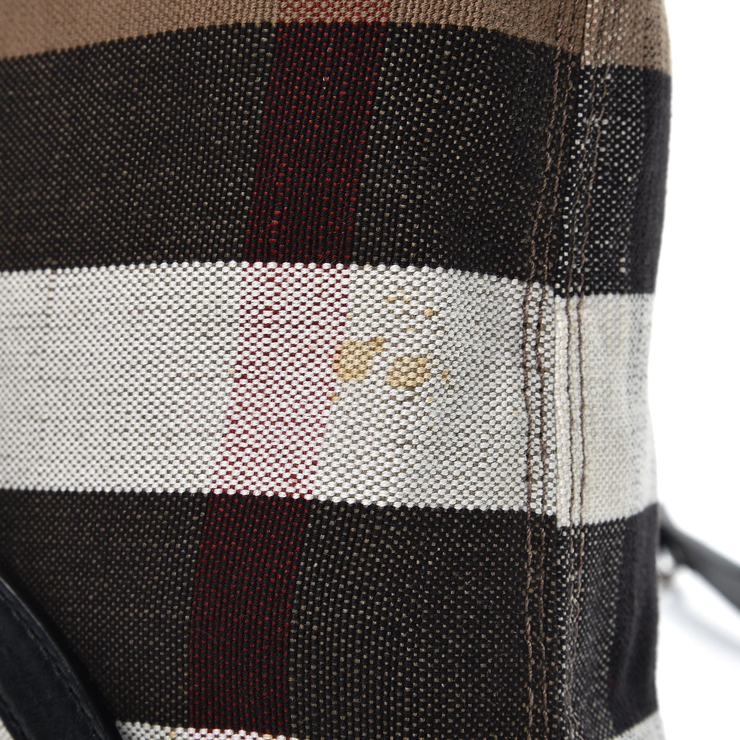 Canvas Mega Check Medium Tottenham Brit Tote Black
