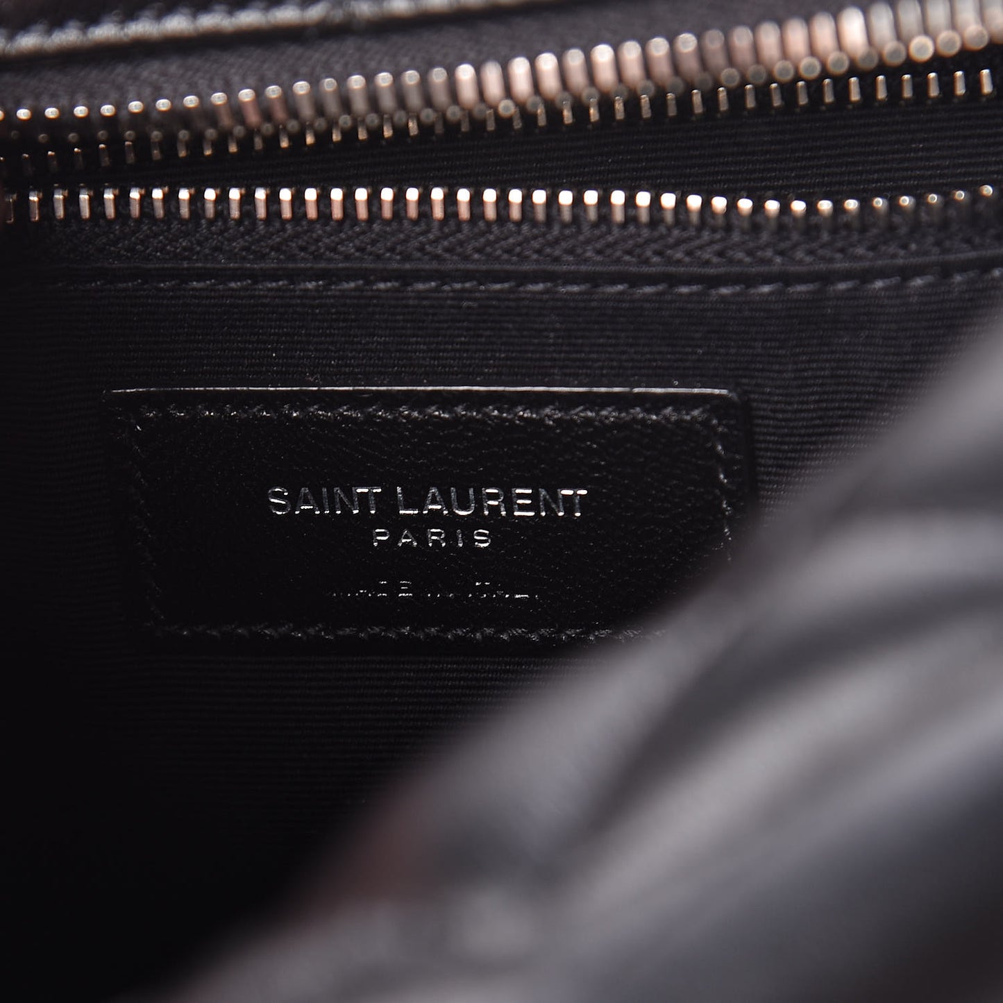 Calfskin Y Quilted Monogram Small Loulou Bowling Bag Black