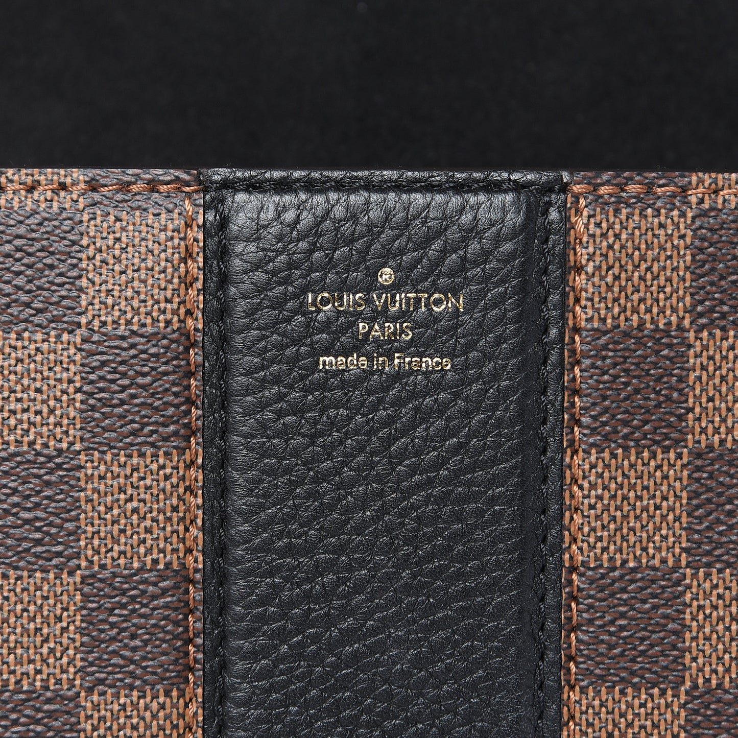 Damier Ebene Cuir Taurillon Wight Black