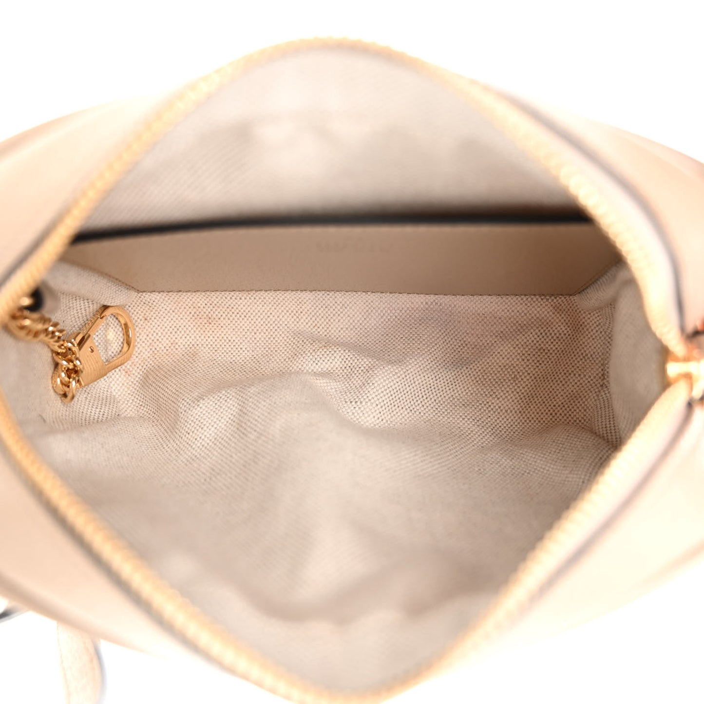 GG Supreme Monogram Textured Calfskin Web Mini Ophidia Shoulder Bag Beige Mystic White Oatmeal