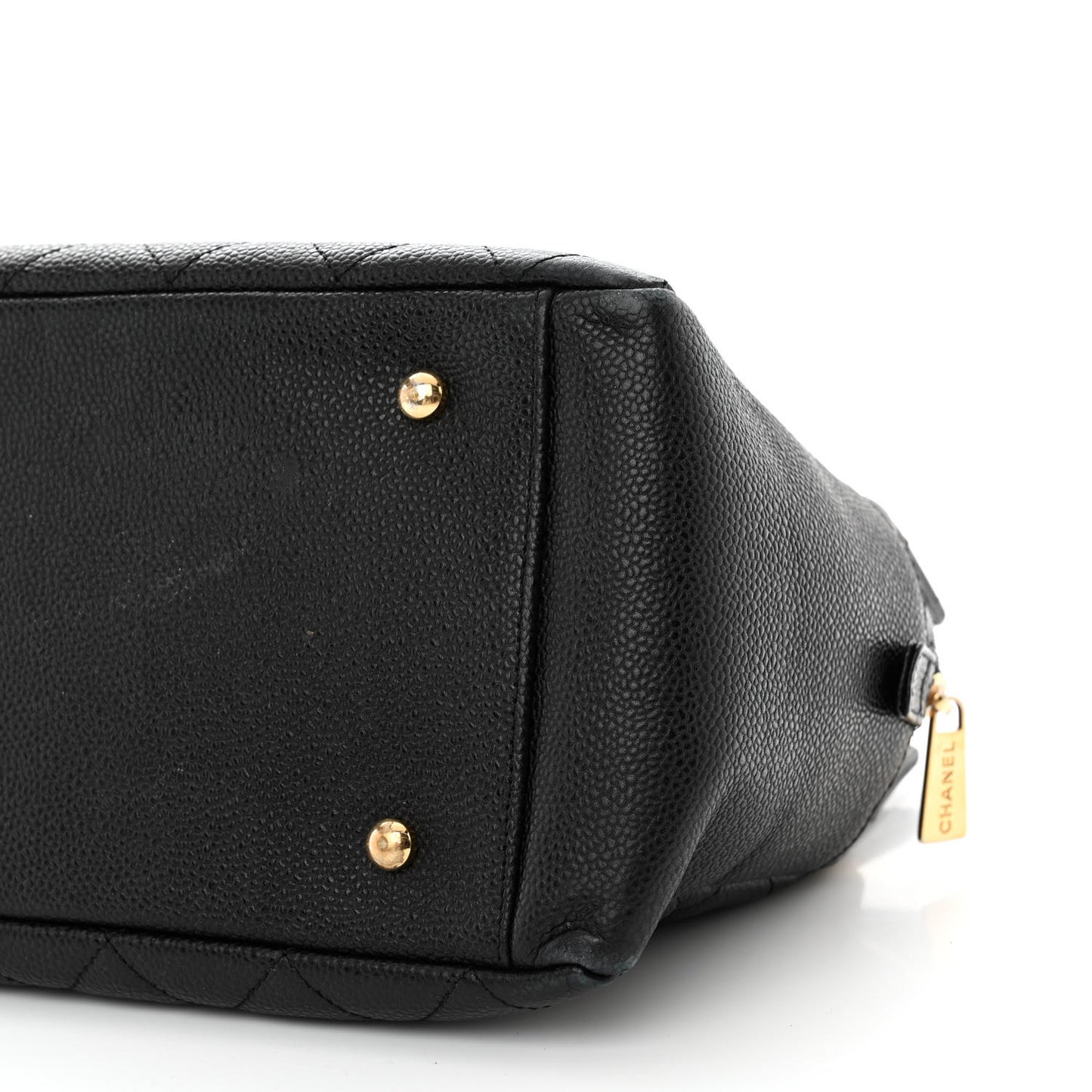 Caviar Quilted Petit Timeless Tote PTT Black